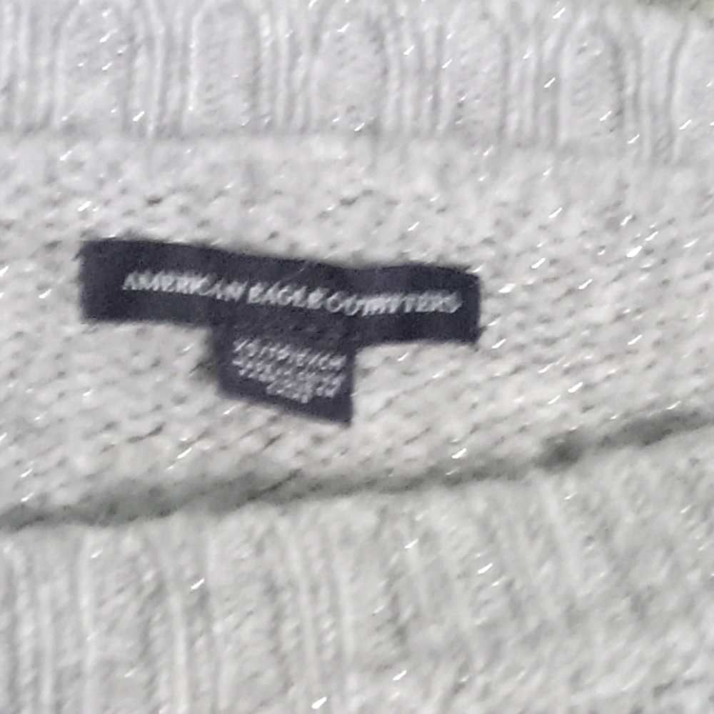 Grey and silver sweater